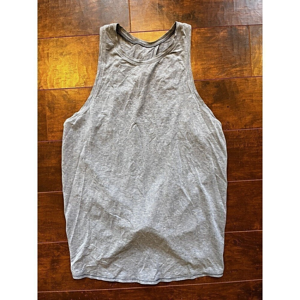 Lululemon Blue Tie Cross Open Back Sleeveless Tank Read Below